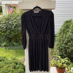 Bleecker 126 V Neck black dress NWOT